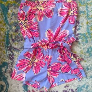 Lilly Pulitzer Ritz Romper in Dahlia Party girl